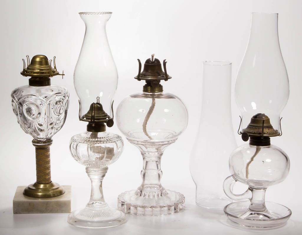 ASSORTED KEROSENE LAMPS, LOT OF FOUR (1 of 1)