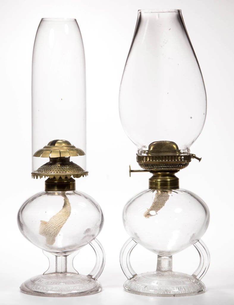 RIPLEY PATENTED FOOTED KEROSENE FINGER LAMPS, LOT OF (1 of 1)