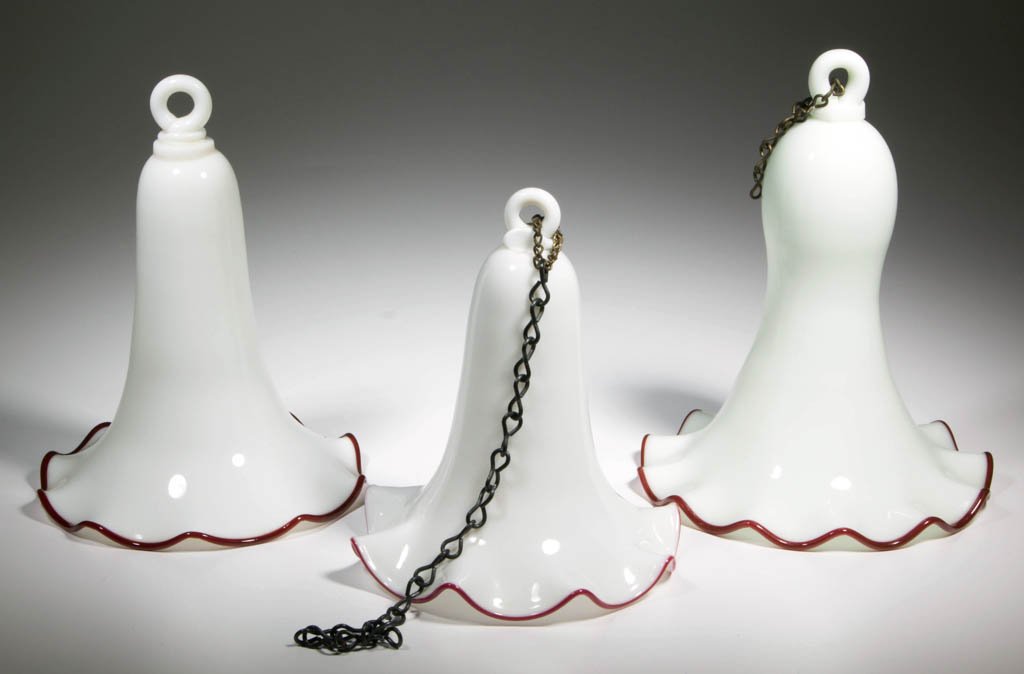 FREE-BLOWN SMOKE BELLS, LOT OF THREE (1 of 1)