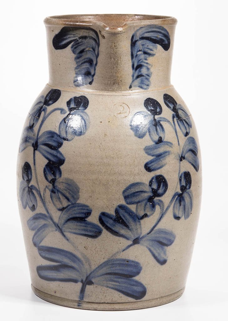 BALTIMORE, MARYLAND DECORATED STONEWARE PITCHER (1 of 4)
