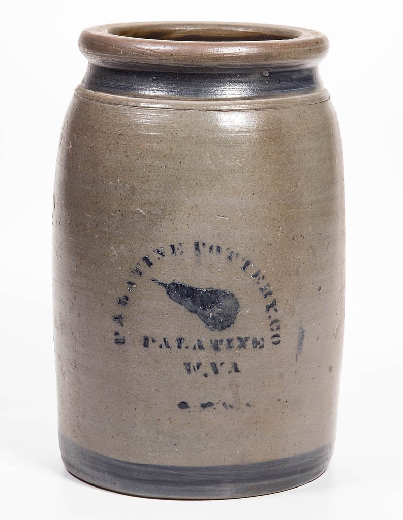 WEST VIRGINIA STENCILED STONEWARE JAR (1 of 1)