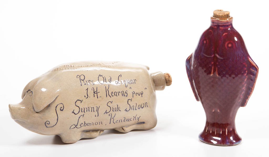 CONTEMPORARY POTTERY FIGURES, LOT OF TWO (1 of 1)