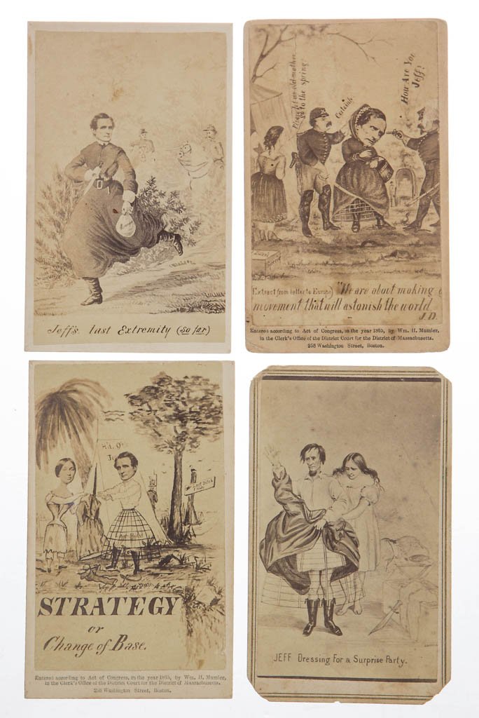 JEFFERSON DAVIS' CAPTURE CARTE DE VISITE PHOTOS, LOT OF (1 of 1)