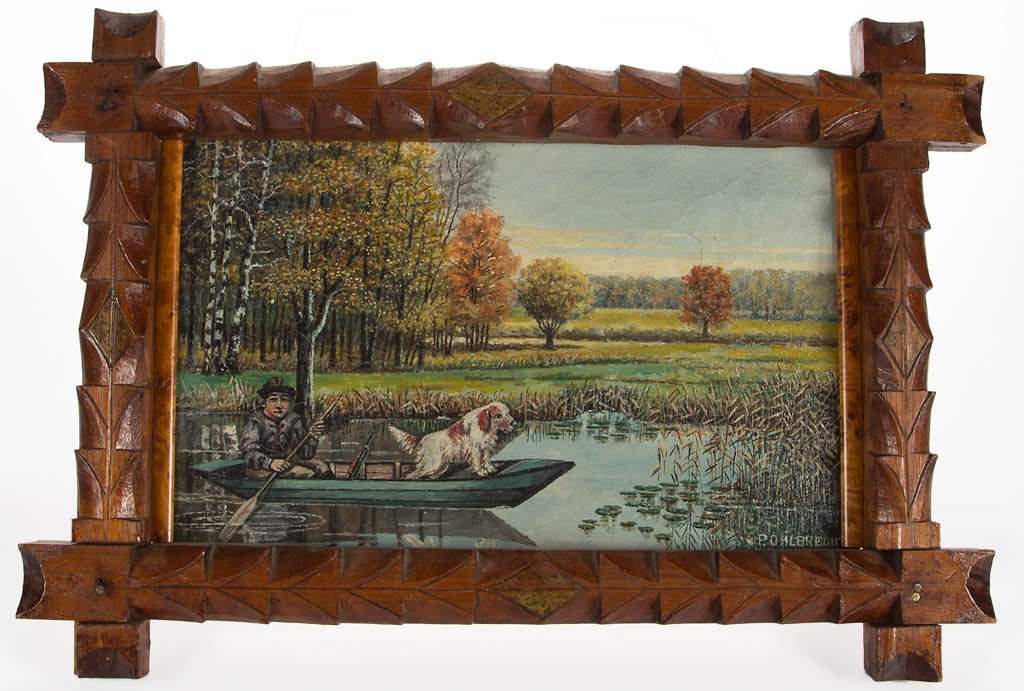 P. OHLBRECHT (AMERICAN, 19TH / 20TH CENTURY) FOLK ART (1 of 2)