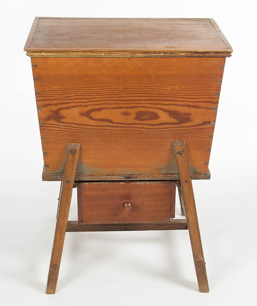 SOUTHERN, POSSIBLY VIRGINIA, YELLOW PINE DOUGH BOX ON (1 of 2)