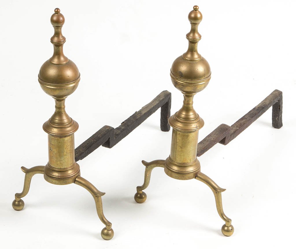 PAIR OF SIGNED R. WITTINGHAM (NEW YORK ) BRASS (1 of 1)