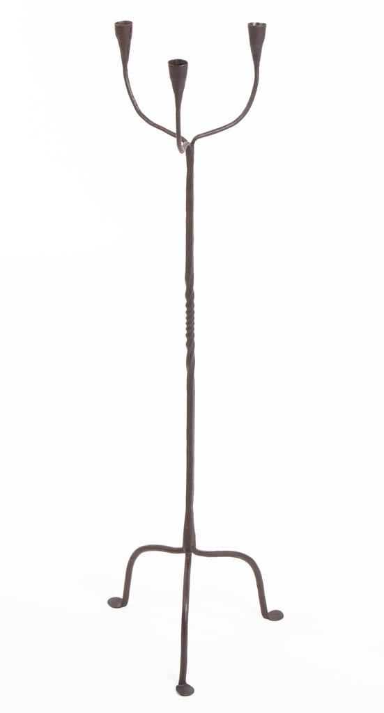 WROUGHT-IRON CANDLE HOLDER ON STAND (1 of 3)