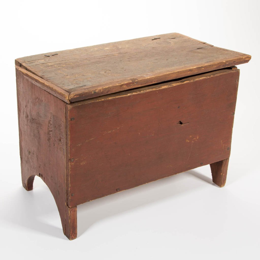 AMERICAN, PROBABLY NEW ENGLAND, PAINTED PINE MINIATURE (1 of 3)