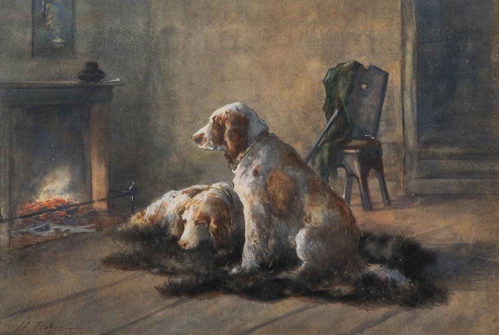 ALFRED HUGH FISHER (BRITISH, 1867-1945) GENRE/SPORTING (1 of 3)