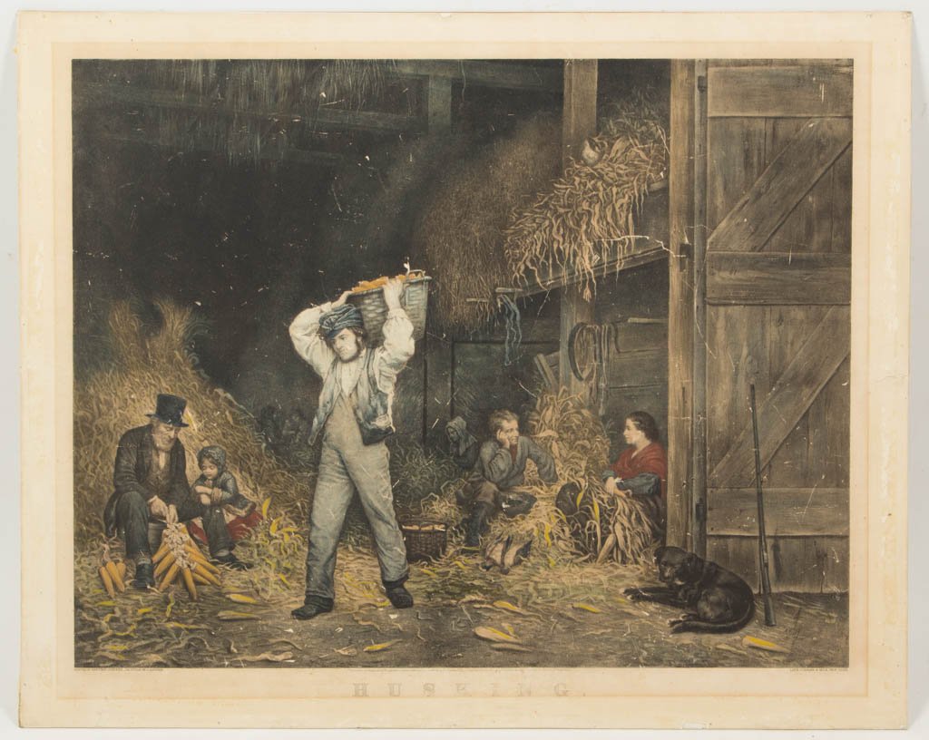 CURRIER AND IVES GENRE PRINT (1 of 5)