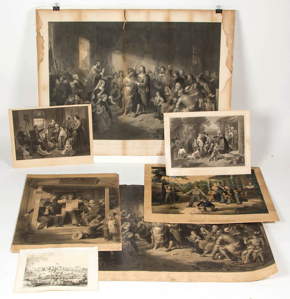 ASSORTED AMERICAN HISTORICAL / PATRIOTIC PRINTS, LOT OF (1 of 1)