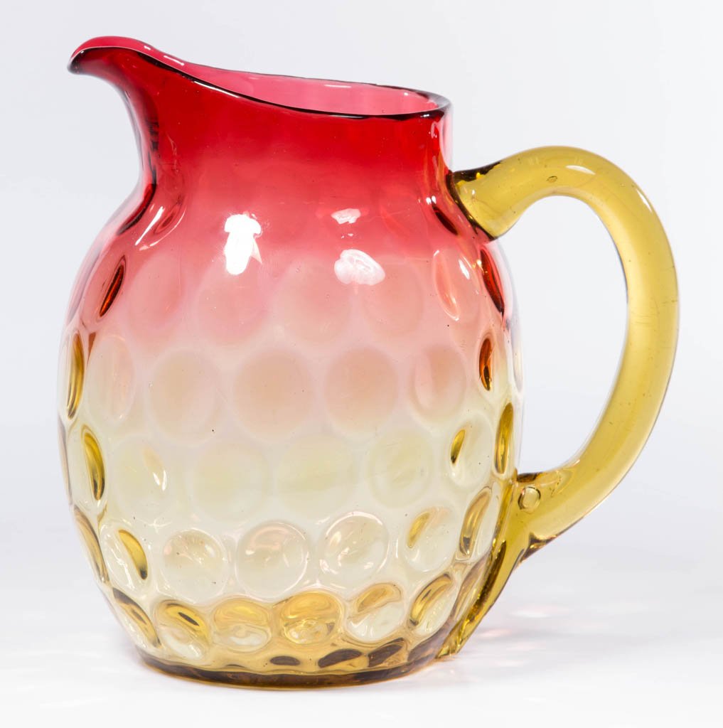 AMBERINA SPOT-OPTIC WATER PITCHER (1 of 1)