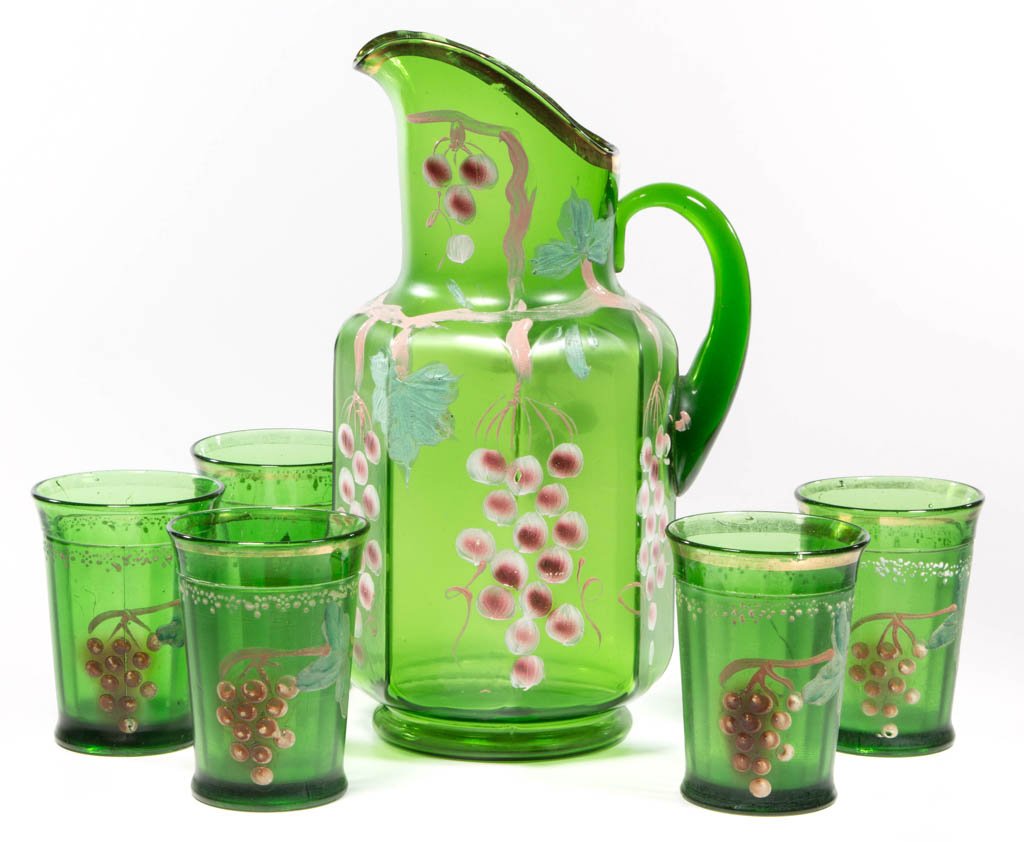 NORTHWOOD DECORATED SIX-PIECE WATER SET (1 of 1)