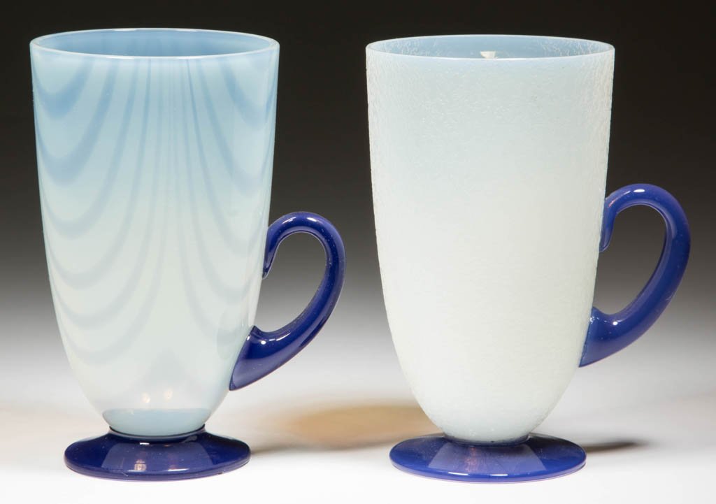 FRY FOVAL ART GLASS ICE TEAS, LOT OF TWO (1 of 1)