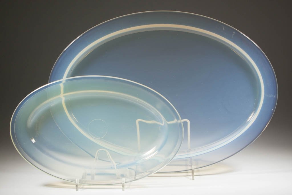 FRY OVENWARE PLATTERS, LOT OF TWO (1 of 1)