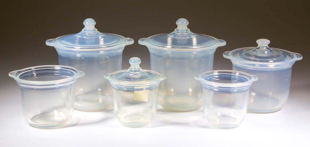 FRY OVENWARE GRADUATED SIX-PIECE BEAN POT SET (1 of 1)