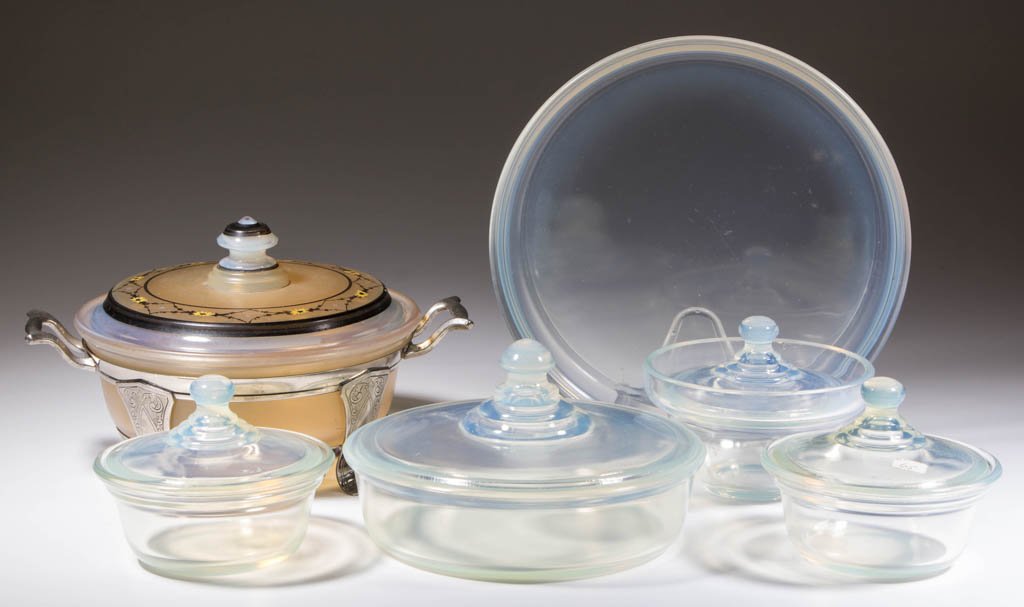 ASSORTED FRY OVENWARE ARTICLES, LOT OF SIX (1 of 1)