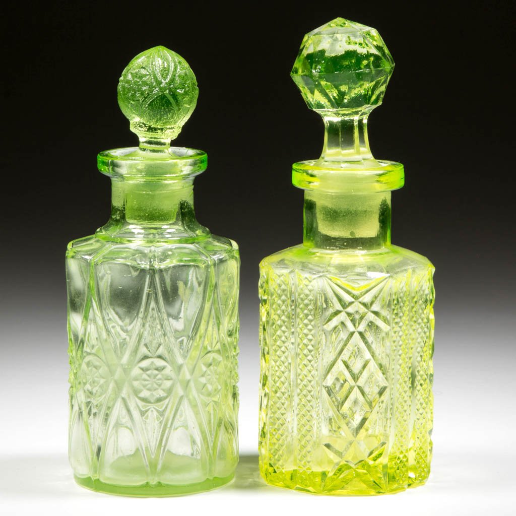 ASSORTED PRESSED PERFUME BOTTLES, LOT OF TWO (1 of 1)