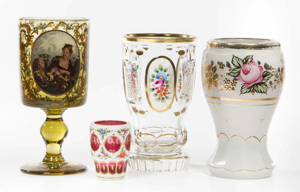 ASSORTED CONTINENTAL DRINKING ARTICLES, LOT OF FOUR (1 of 1)