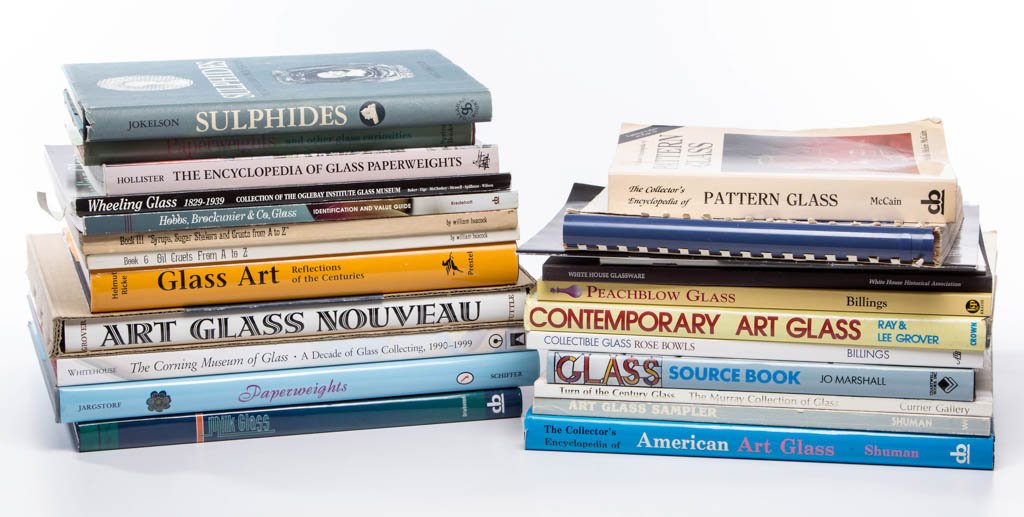 ASSORTED GLASS REFERENCE VOLUMES, LOT OF 24 (1 of 1)