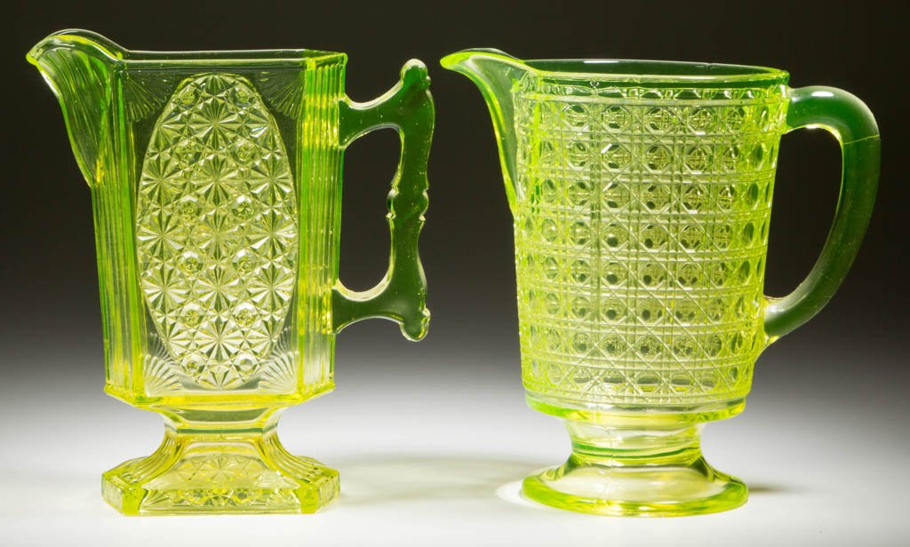 ASSORTED EAPG WATER PITCHERS, LOT OF TWO (1 of 1)