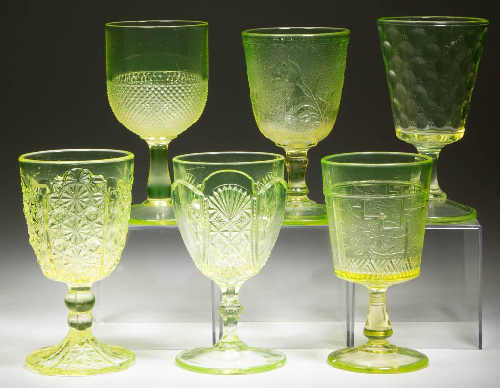 ASSORTED EAPG GOBLETS, LOT OF SIX (1 of 1)