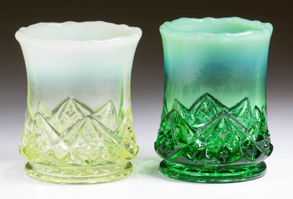 DIAMOND SPEARHEAD TOOTHPICK HOLDERS, LOT OF TWO (1 of 1)