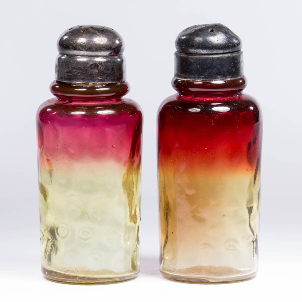 INVERTED THUMBPRINT - CYLINDER PAIR OF SALT AND PEPPER (1 of 1)