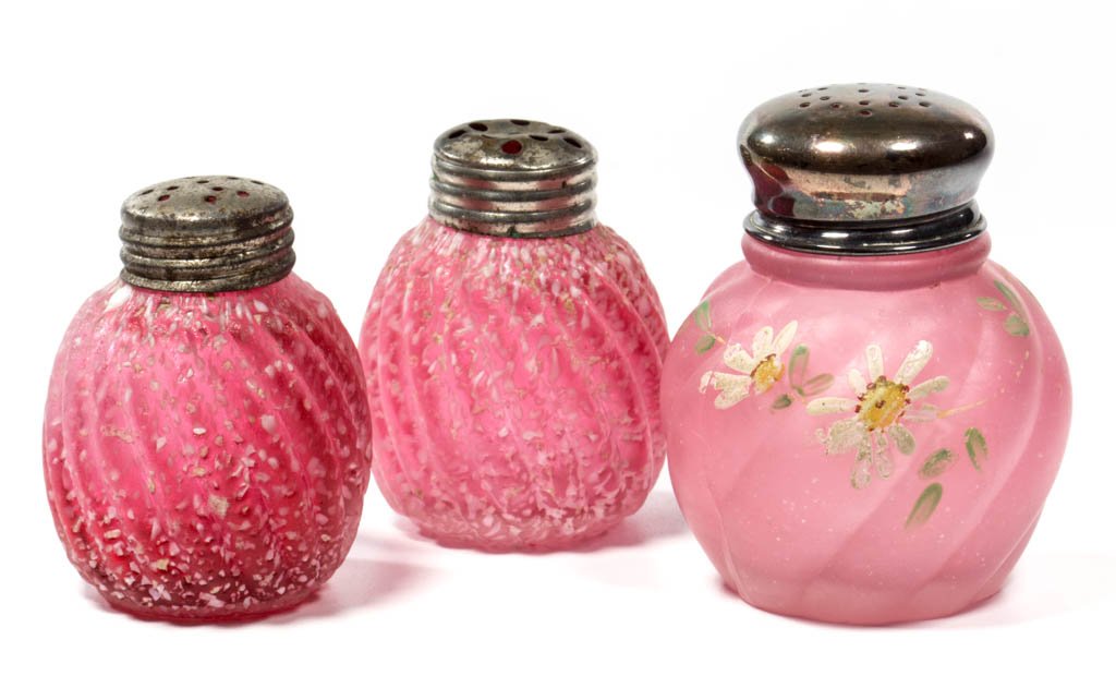 ASSORTED SWIRL SALT / PEPPER SHAKERS, LOT OF THREE (1 of 1)