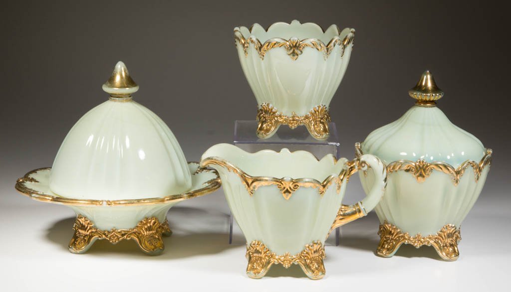 DUGAN FAN FOUR-PIECE TABLE SET (1 of 1)