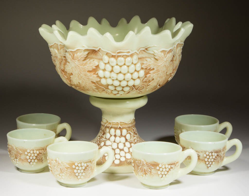 GRAPE AND CABLE EIGHT-PIECE PUNCH SET (1 of 1)