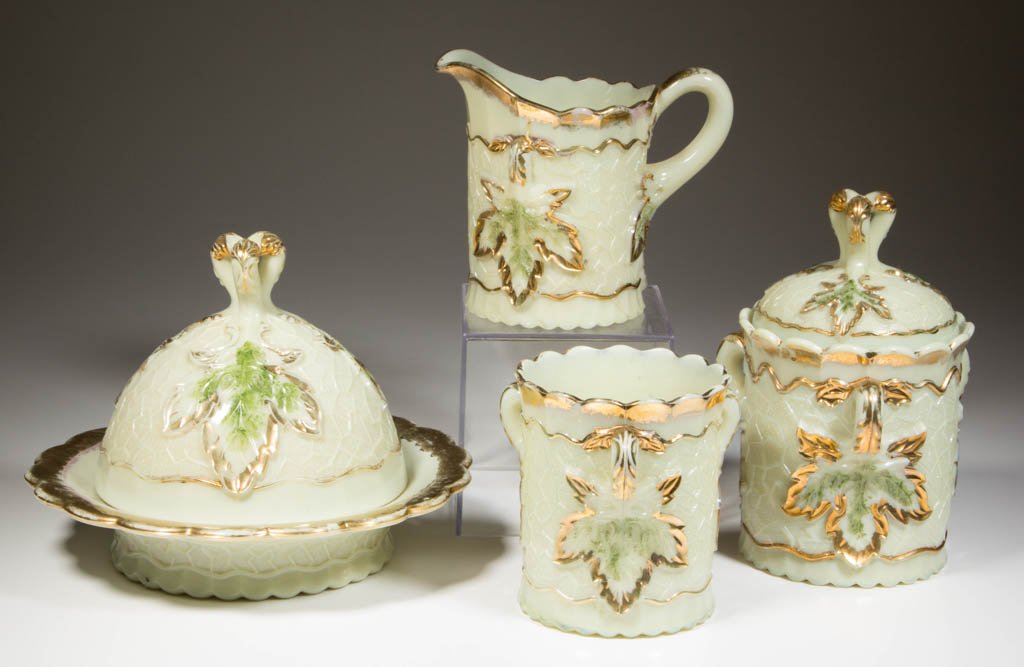 NORTHWOOD MAPLE LEAF FOUR-PIECE TABLE SET (1 of 1)