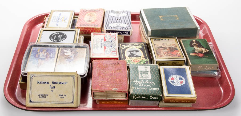 ASSORTED ADVERTISING AND SOUVENIR PLAYING CARDS, LOT OF (1 of 1)