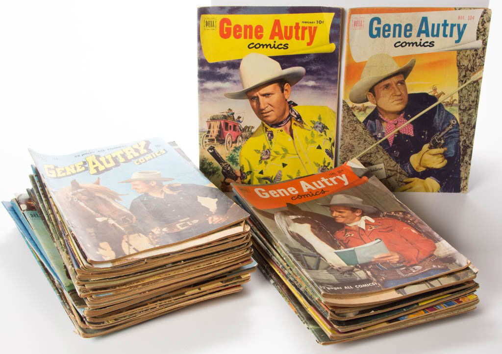 ASSORTED DELL 10-CENT WESTERN COMIC BOOKS, LOT OF 49 (1 of 1)