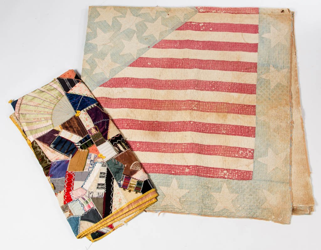 ASSORTED AMERICAN QUILTS, LOT OF TWO (1 of 1)