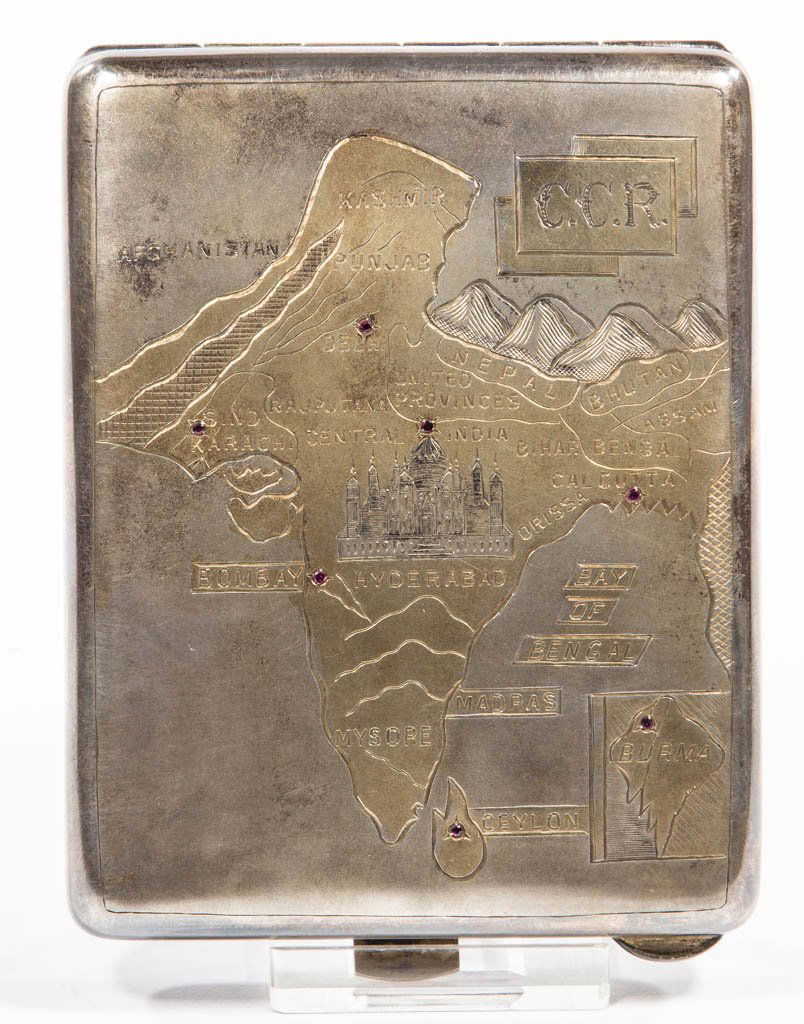 BRITISH EMPIRE / INDIA STERLING SILVER CIGARETTE CASE (1 of 2)