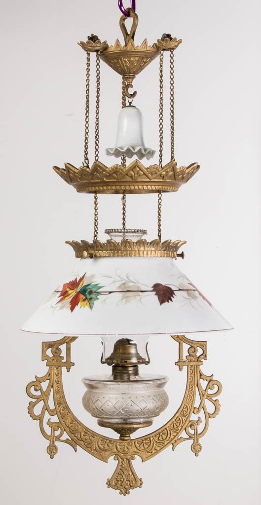 BRADLEY & HUBBARD EXTENSION CAST-IRON HANGING LIBRARY (1 of 1)