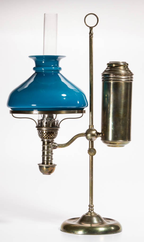 MANHATTAN BRASS CO. METAL SINGLE-ARM STUDENT LAMP (1 of 1)