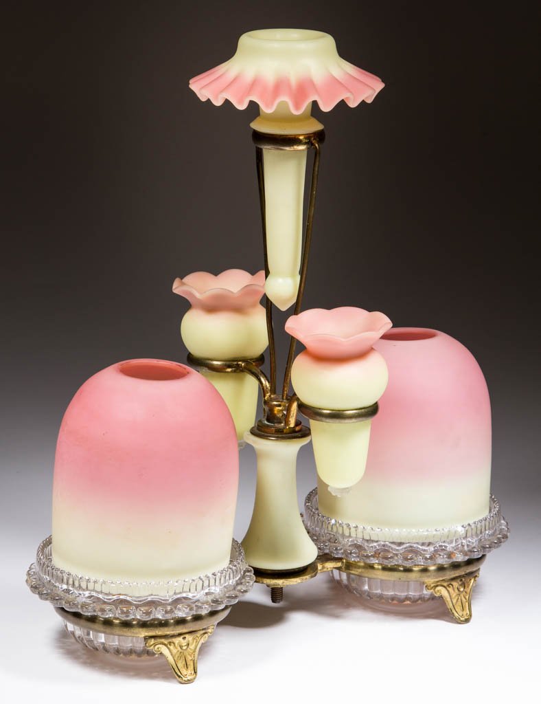 WEBB BURMESE FAIRY LAMP EPERGNE (1 of 1)