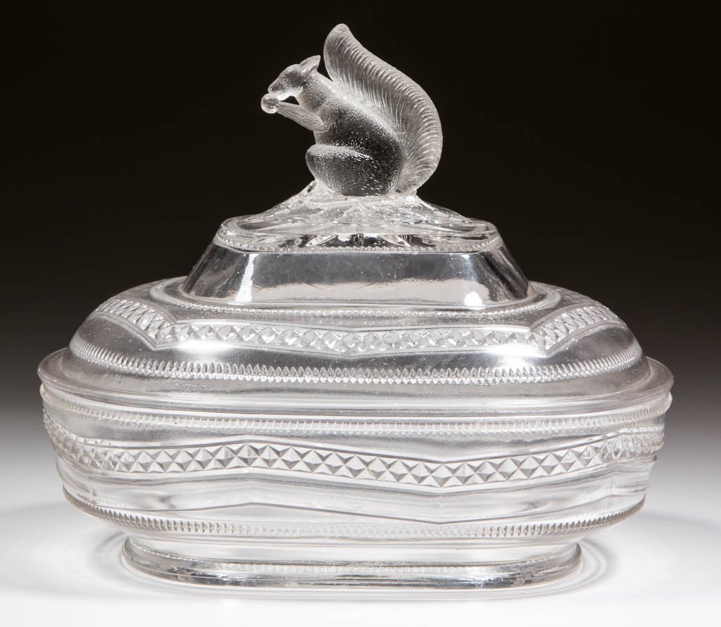 ZIG-ZAG BAND EAPG BUTTER DISH (1 of 1)