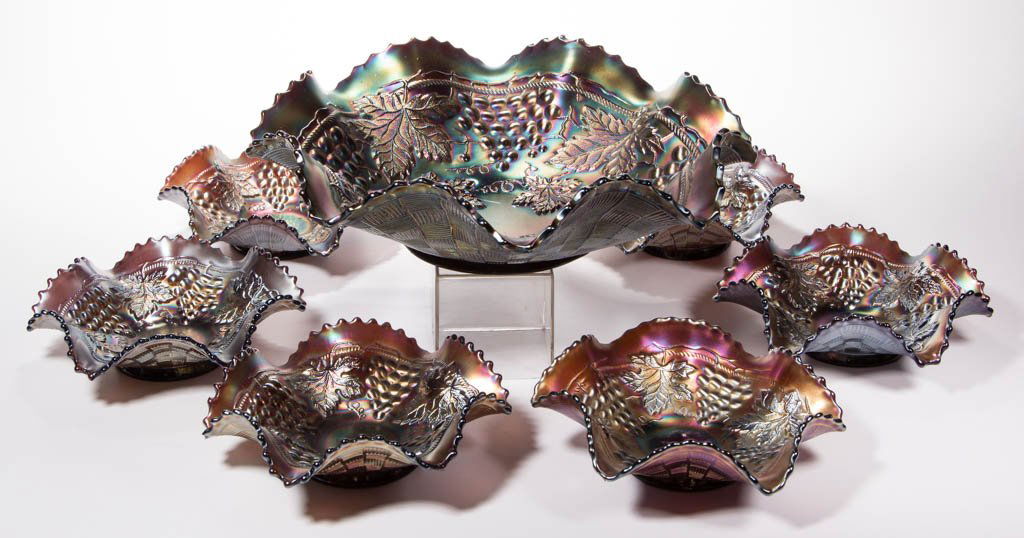 NORTHWOOD GRAPE AND CABLE SEVEN-PIECE BERRY SET (1 of 1)