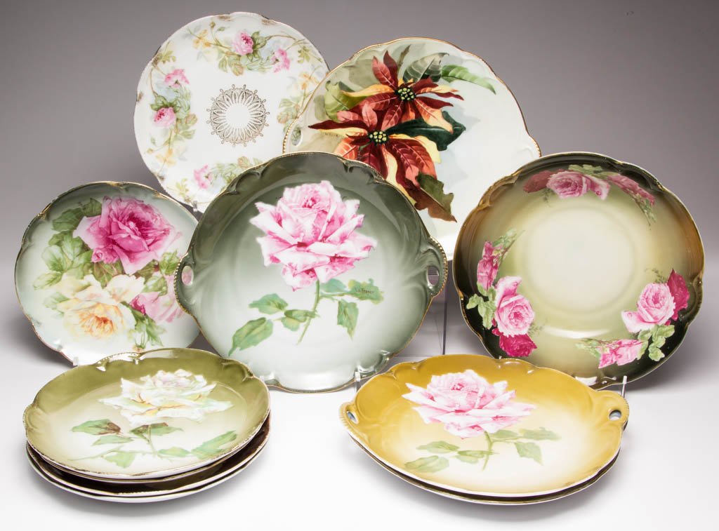 GERMAN PORCELAIN TABLE ARTICLES, LOT OF 11 (1 of 1)