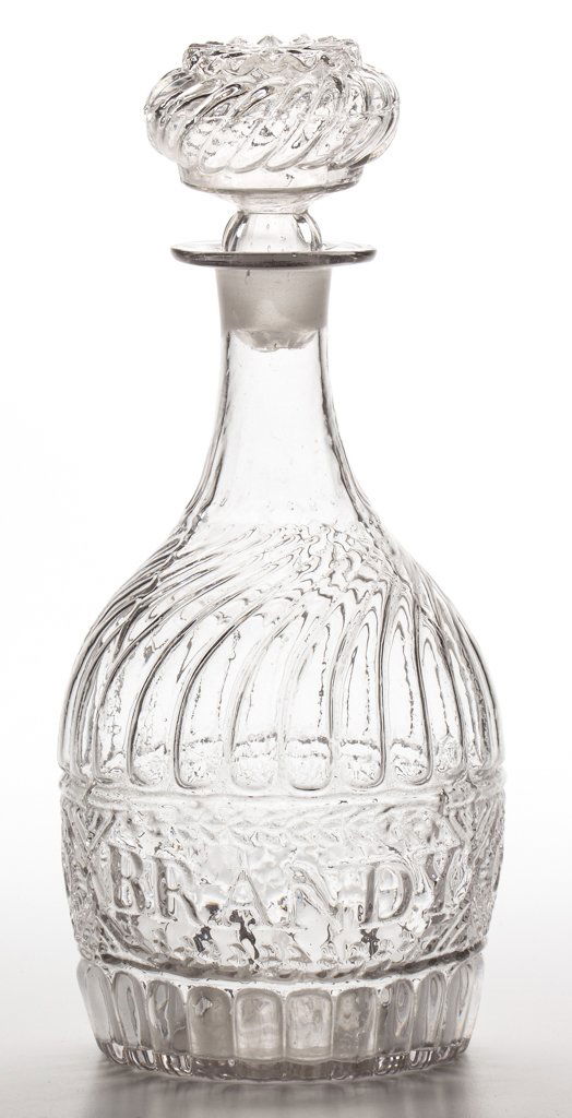 BLOWN-MOLDED GIII-2 "BRANDY" QUART DECANTER (1 of 1)