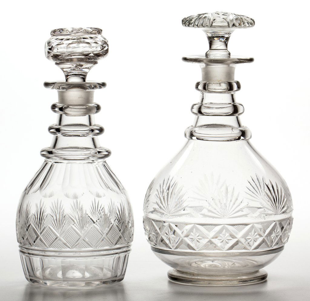 ASSORTED EARLY CUT DECANTERS, LOT OF TWO (1 of 1)