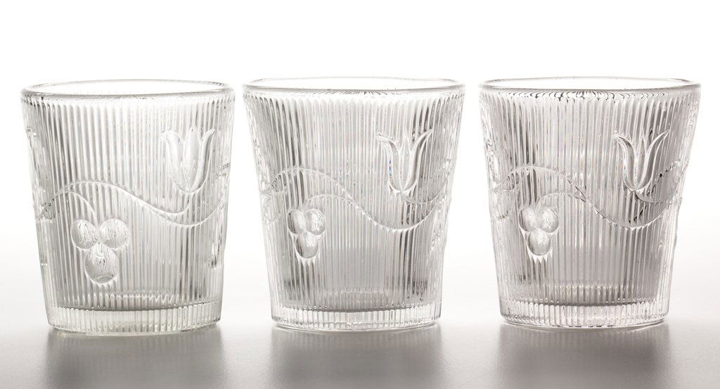 BELLFLOWER - SINGLE VINE TUMBLERS, LOT OF THREE (1 of 1)