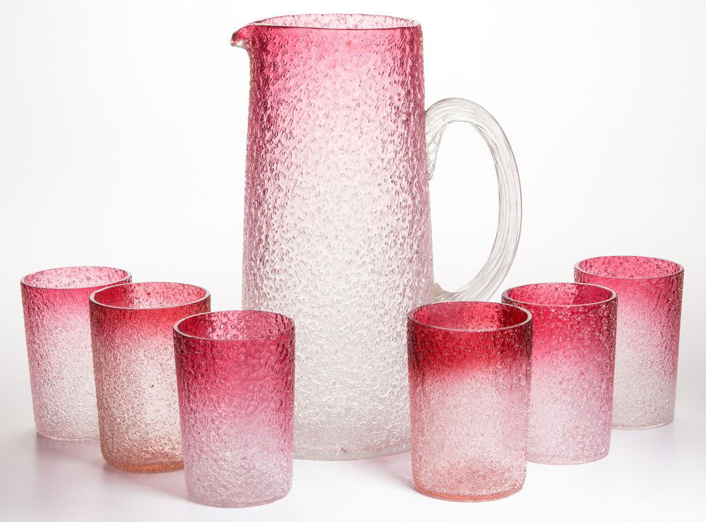 OVERSHOT SEVEN-PIECE WATER SET (1 of 1)