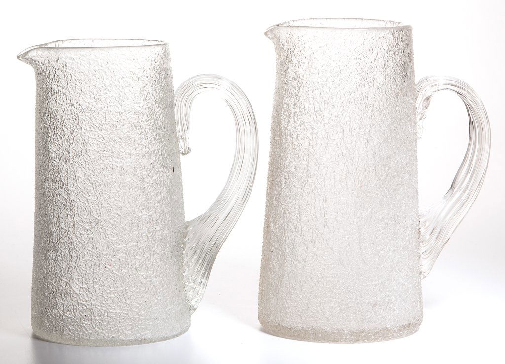 OVERSHOT TANKARD PITCHERS, LOT OF TWO (1 of 1)