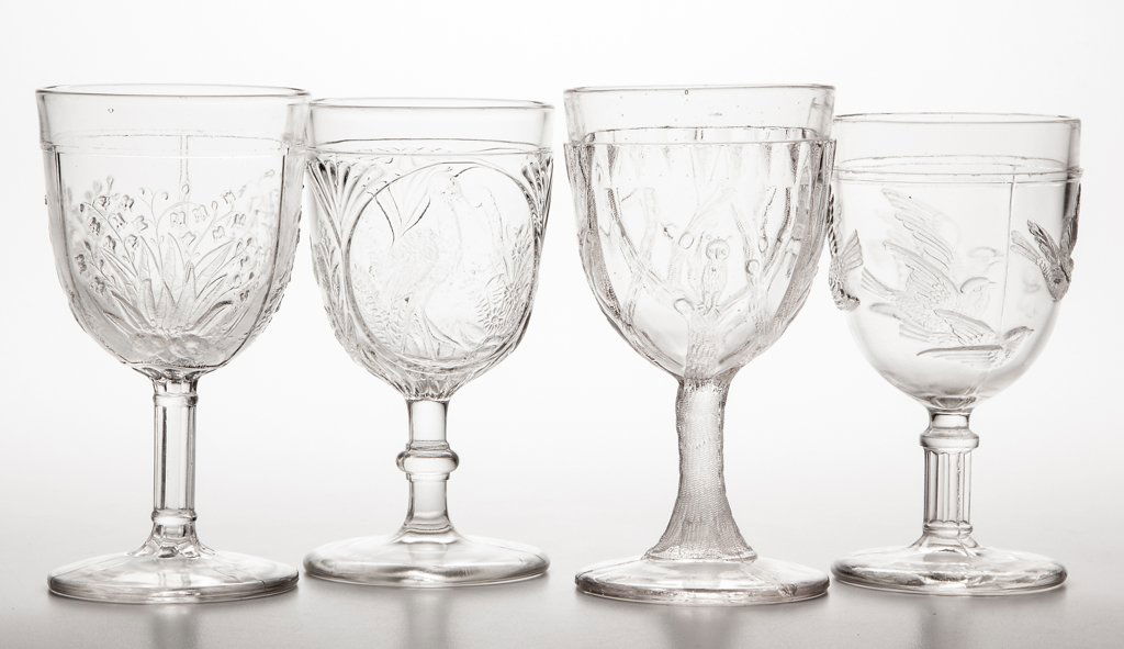 ASSORTED EAPG GOBLETS, LOT OF FOUR (1 of 1)