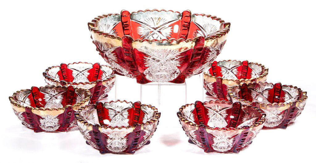 BUTTRESSED SUNBURST - RUBY-STAINED SEVEN-PIECE BERRY (1 of 1)