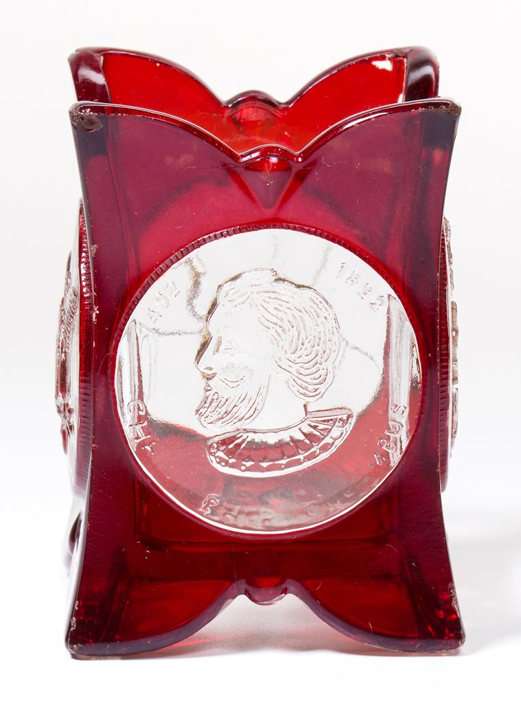 COLUMBIAN COIN / WORLD'S FAIR (OMN) - RUBY-STAINED (1 of 1)